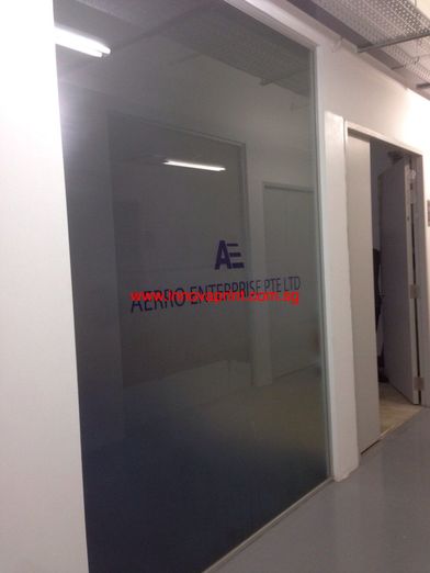 Frosted Glass Sticker company 
